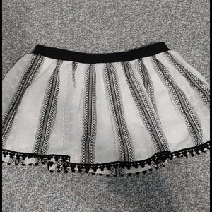 Black and white skort